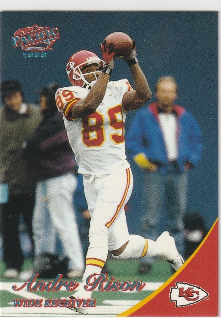 1999 Pacific Platinum Blue #199 Andre Rison  Kansas City Chiefs #56/75