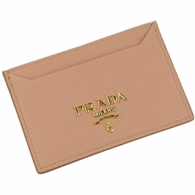 prada leather card case