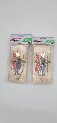 Tomcat Wood Rat Traps Easy to Use Trap 2 packs of two  4 total Traps