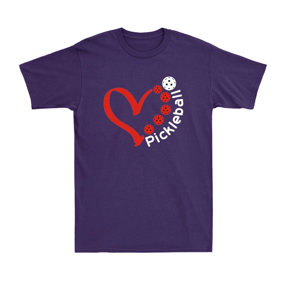 Pickleball Valentine Day Heart Pickleball Lovers Pickleball Player Men's T-Shirt