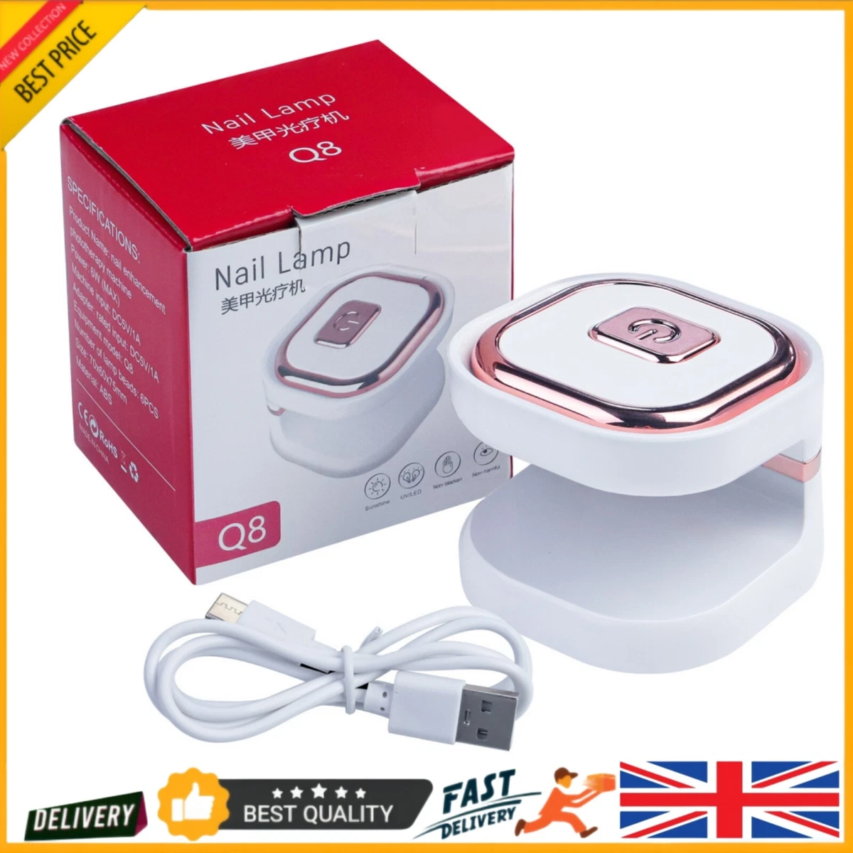 USB Cable Mini Nail Dryers Manicure Tools Gel Nail Polish Dryer Manicurist