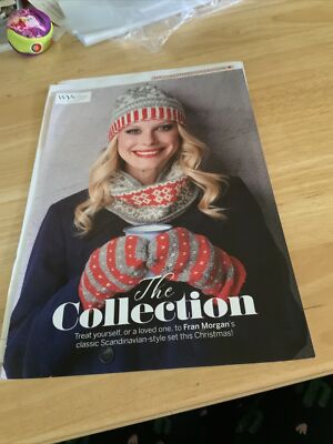 Skandinavischer Stil Frau Weihnachten Schneeflocke Mütze, Fäustlinge, Kutte Strickmuster