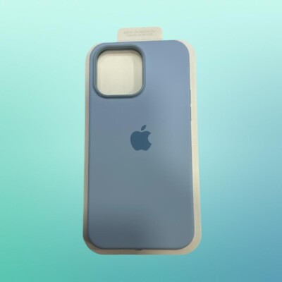 Original Magsafe Silikon Case Hülle Official Apple iPhone 15 PRO WINTER Blau