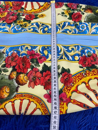 NEW!11 LEGENDARY!!! Dolce&Gabbana dress IT40 print of Sicily wheels and flowers - Picture 12 of 21