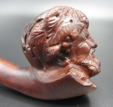 VECCHIA PIPA IN RADICA SCOLPITA RAPPRESENTA IL VOLTO DI BACCO