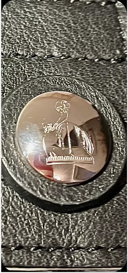 CINTURÓN LANVIN AUTÉNTICO NUEVO CON ETIQUETAS CUERO NEGRO CINTURA ANCHA TALLA S 70 CM Foto 4 de 4