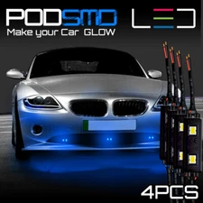 Rock LED Blue Accent Lights Underbody Neon Under Car Glow Kit for Honda Civic