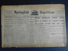 WWI Era Newspaper - Springfield Daily Republican Sept 24 1918 - 4 pgs.