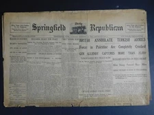 WWI Era Newspaper - Springfield Daily Republican Sept 24 1918 - 4 pgs.