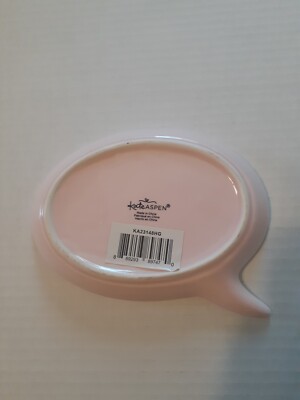 Kate Aspen Hello Gorgeous Trinket Dish | Pink Jewelry Tray With Gold Foil