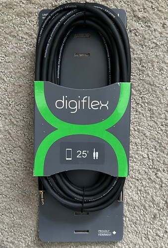Cable de audio de conexión Digiflex NKKF-25 25 pies 1/8" mini TRS macho a hembra NK2/6 - Imagen 2 de 3