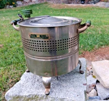 Vintage Antique Dominion Electric Popcorn Maker - Apple Green Handles