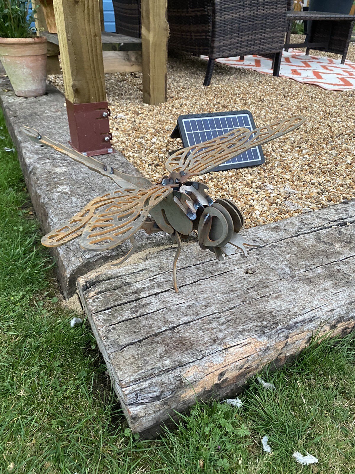 Dragonfly Metal Garden Ornament eBay