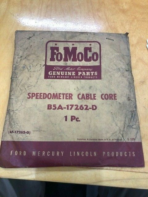 1955 FORD SPEEDOMETER CABLE CORE; NOS OEM FORD B5A-17262-D