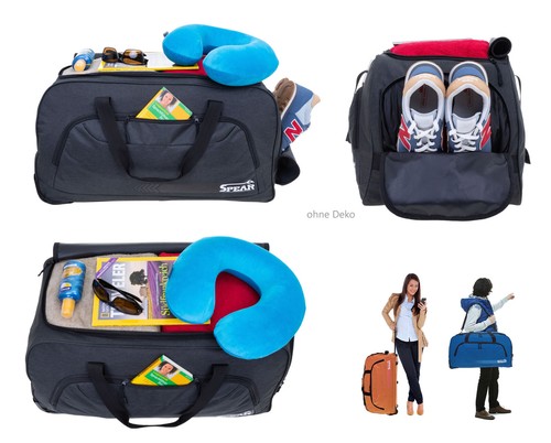 Borsa da viaggio borsa valigia trolley 85 L XL uomo donna trolly spear 910 a scelta - Foto 6 di 155