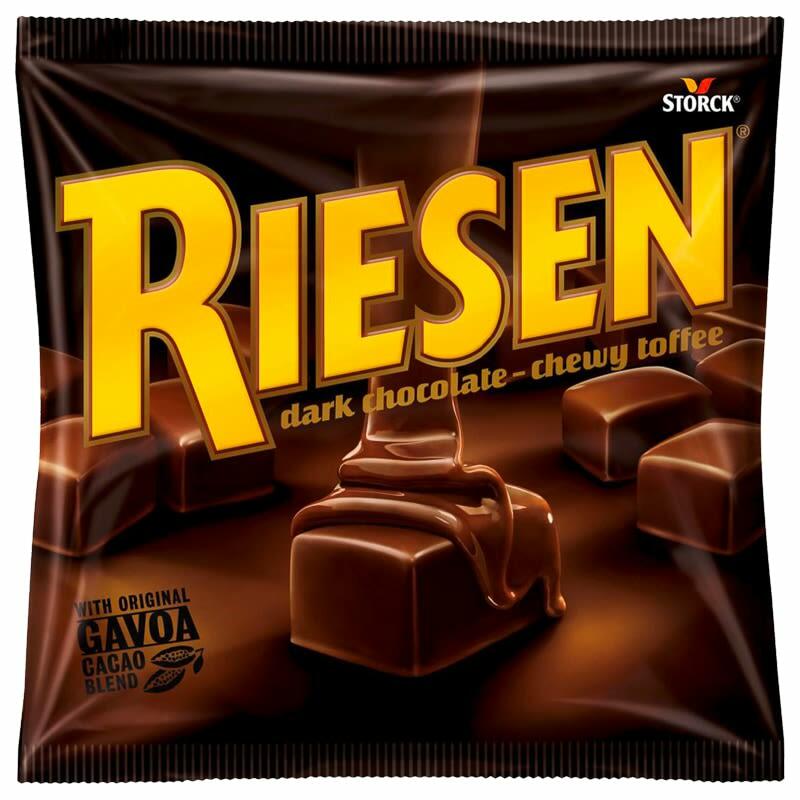 STORCK RIESEN DARK CHOCOLATE CHEWY TOFFEE 135G VARIOUS