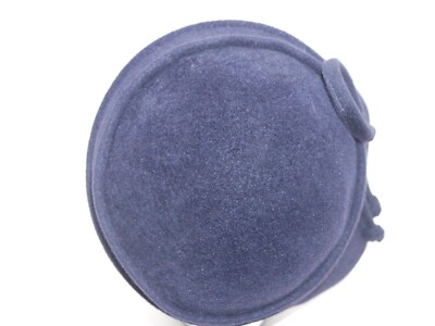 Diva 100% Rabbit Hair Cloche Hat Navy BLUE 22.5\