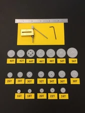 MATCHED PITCH CINCH-WORM GEAR SET COMPLETE- SHAFT  BRASS WORM BRACKET 19 RATIOS