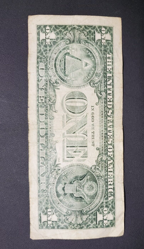 Birthday/ Fancy Anniversary Bill $1: October 17th, 1971 - Picture 2 of 2