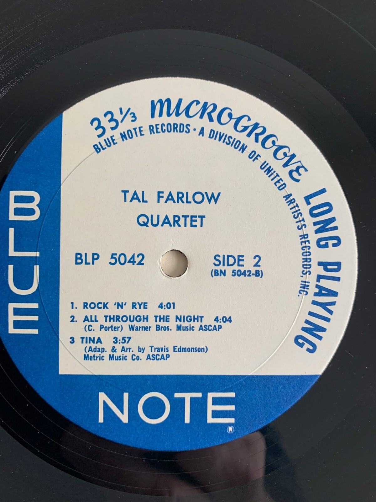 TAL FARLOW QUARTET BLUE NOTE 5042 UA MONO LP eBay