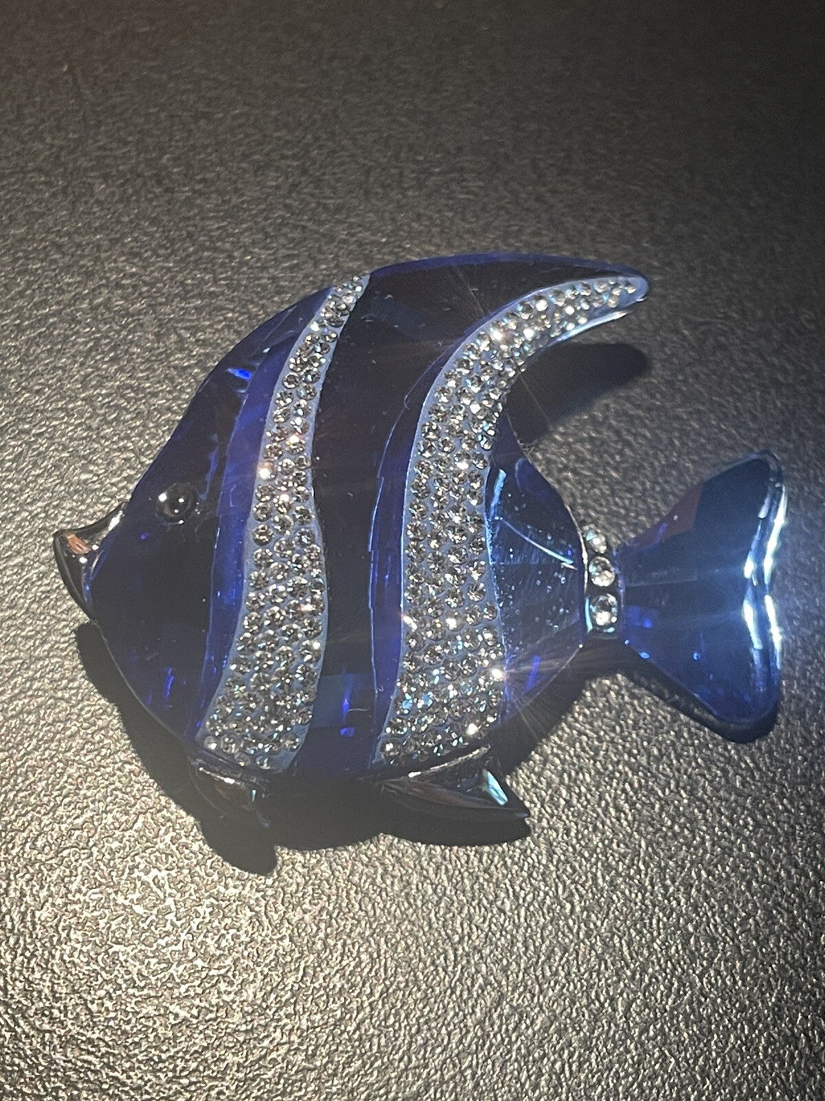 Swarovski Crystal Angel Blue Fish Colina Brooch Pin 659350