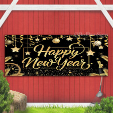 Happy New Year 036 indoor outdoor banner sign