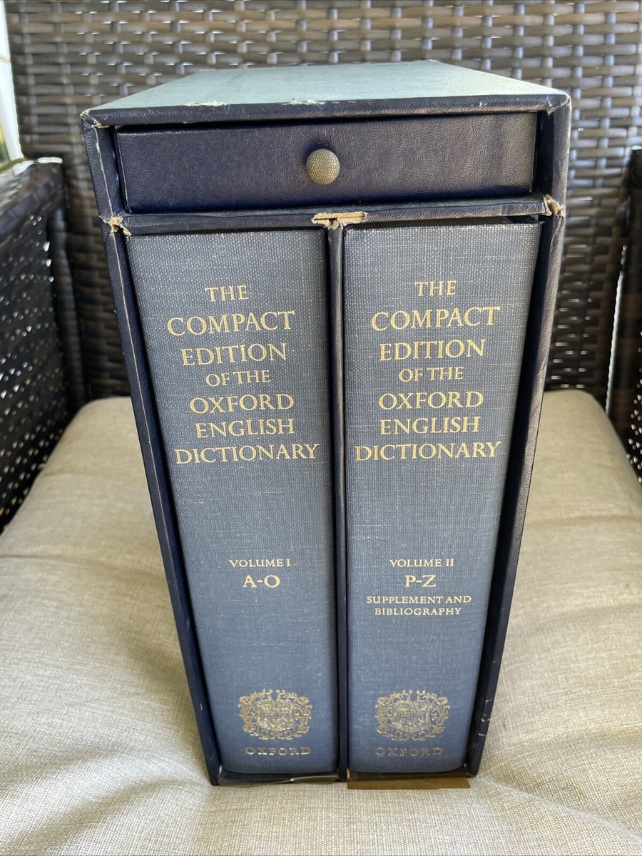 Compact Edition of the Oxford English Dictionary 2 Volume