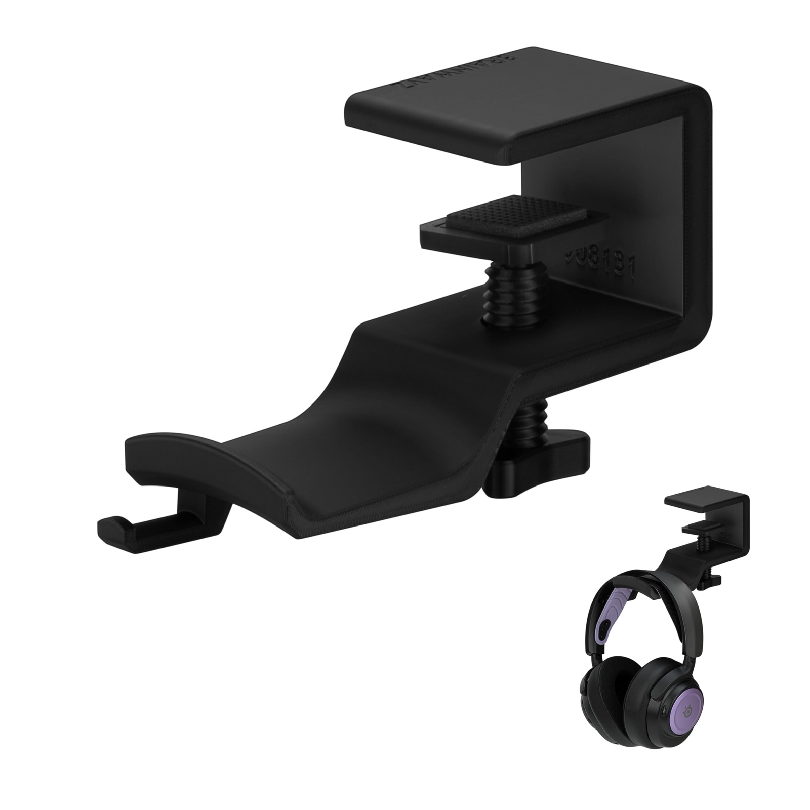 BRAINWAVZ Paw - Under Desk Headphone Hanger Stand Screw in Place Easy to Inst...