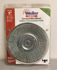 Weiler Vortec 36407 6 in. Fine Crimped  Carbon Steel Wire Wheel