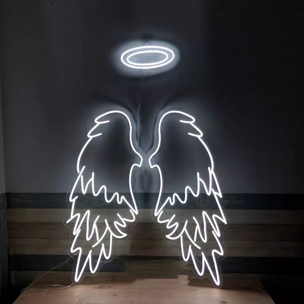 Angel wing cheap led sign