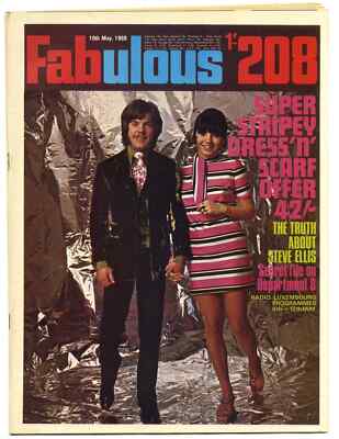 Fabulous 208 Magazine 10 May 1969 Department S Peter Wyngarde Joel Fabiani