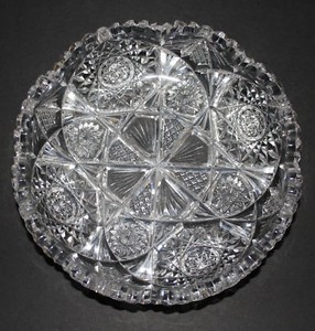 libbey cut glass bowl