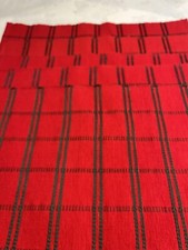 Pier 1 Red/Green Plaid Placemats Cotton Holiday Christmas Set of 5