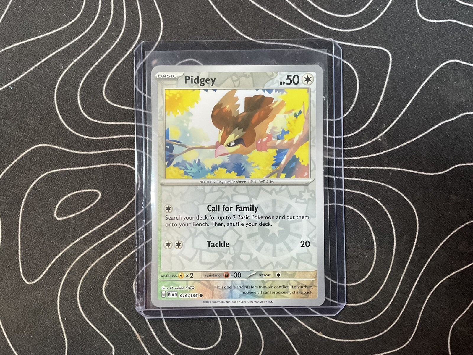 R Pokemon Near Mint 151 Reverse Holo Pidgey 016/165