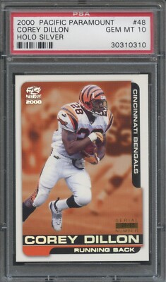 2000 Pacific Paramount #48 Corey Dillon Holo Silver PSA 10 #/85 | eBay