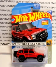 2022 HOT WHEELS RED '95 JEEP CHEROKEE, BAJA BLAZERS #10/10, HW #150, NICE & VHTF