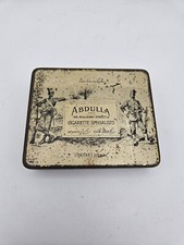 Ancienne Boîte de Cigarettes Abdulla en Métal Vers 1930 & Old Box