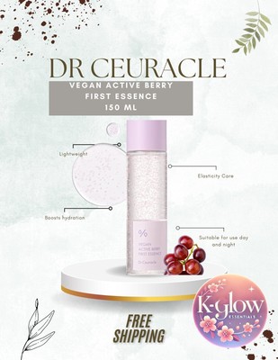 Dr. Ceuracle Vegan Active Berry First Essence 150ml - Authentic & US Seller
