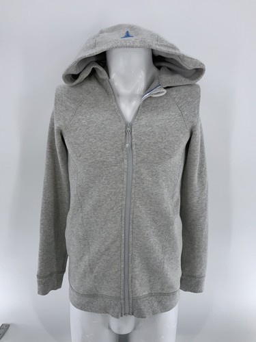 Ivivva Hooded Full Zip Yoga Jacket Sz 14 Girls Gray Cotton Polyester YGI S4-74 - Picture 2 of 11