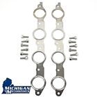 Ls Mls Exhaust Manifold Header Gasket Pair With Bolts Ls1 4.8 5.3 5.7 6.0 6.2