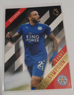 17 18 Topps Premier League Gold Danny Simpson Leicester City Base 62 Ebay