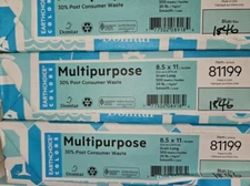 Color Paper, Blue Printer Paper, 20lb, Size 8.5x11 500 Per ream 30% recycled