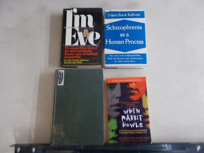4 SCHIZ0PHRENIA STUDIES MIXED LOT RABBIT HOWLS I'M EVE STUDIES IN HUMAN PROCESS