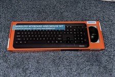 Keyboard  Mouse Wireless 17 Inch USB Plug And Play Portable Sleek Low Profile