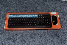 Keyboard & Mouse Wireless 17 Inch USB Plug And Play Portable~Sleek Low Profile