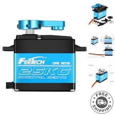 25KG High Torque Waterproof RC Servo Motor with 180° Control for 1/8 1/10 Cars
