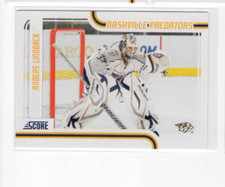 Anders Lindback 11-12 Panini Score Hockey Base Common #275 Nashville Predators