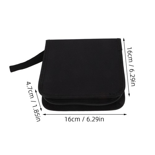 2 Pcs CD-Aufbewahrungstasche Reisen -Organisator -Speicherbrieftasche - Afbeelding 4 van 12
