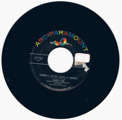 Jamie Coe - There's Never Been A Night 0 7'', Single ABC-Paramount 45-10,120