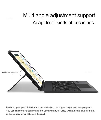 Per Samsung Galaxy Tab S9 Ultra 14,6" custodia tastiera e combinazione mouse wireless - Foto 4 di 10